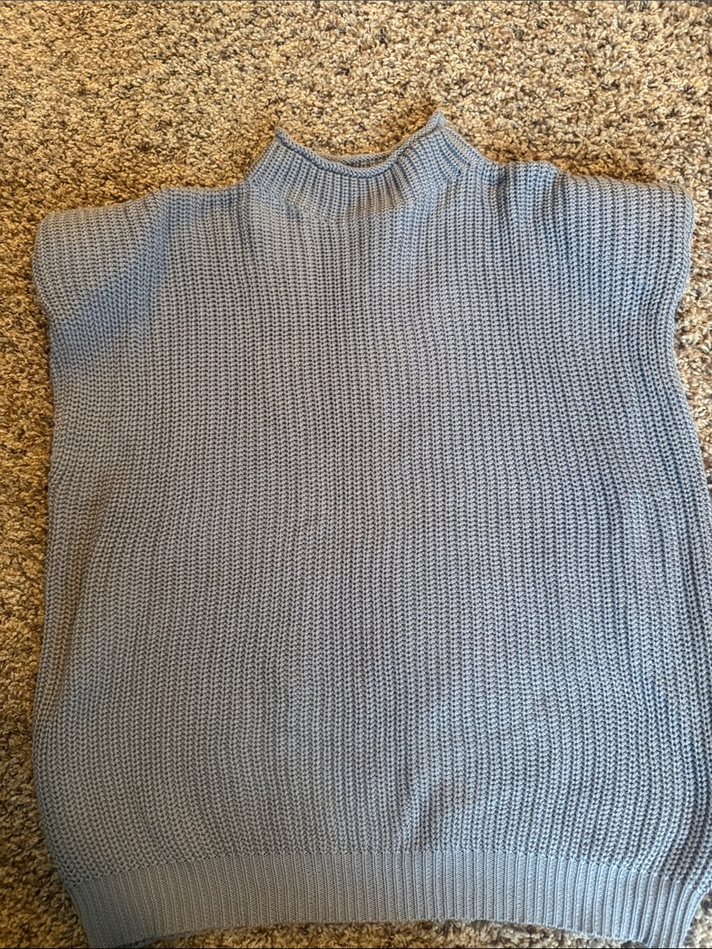 Grey Mock Neck Women's Sweater